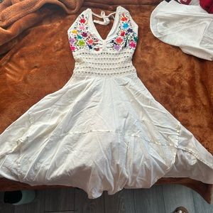 White Mexican dress